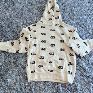 GG Poker, white sweatshirt, Size M